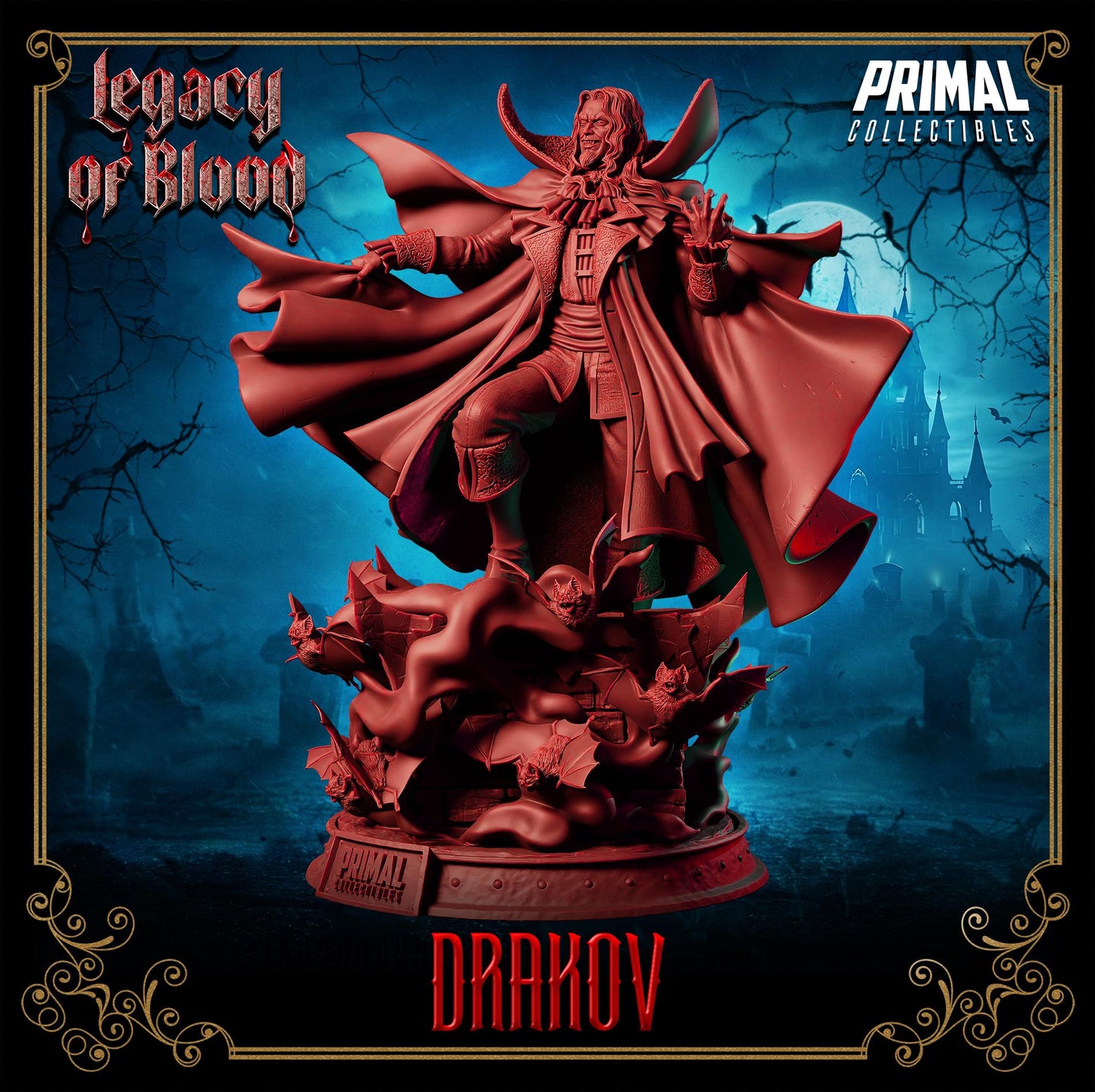 Vampire Lord - Drakov Dracula From Legacy of Blood by Primal Collectibles Miniatures Heroquest RPG