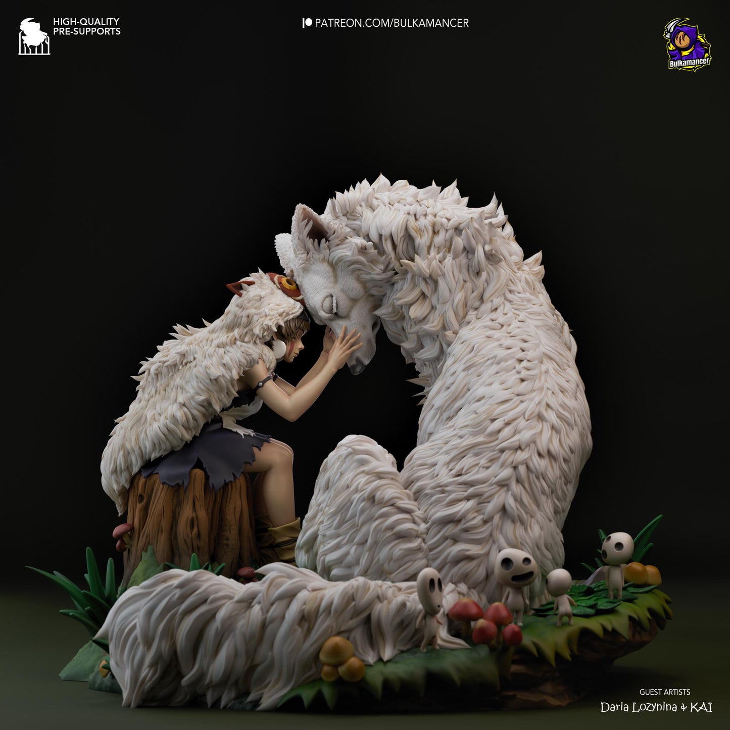 Wolf Princess Statue Model Kit by Bulkamancer Sculpts