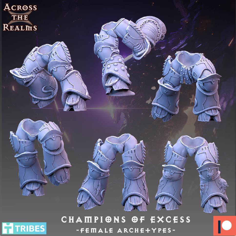 Champions of Excess - Female Archetypes Legionaries of Excess by Across the Realms Miniatures