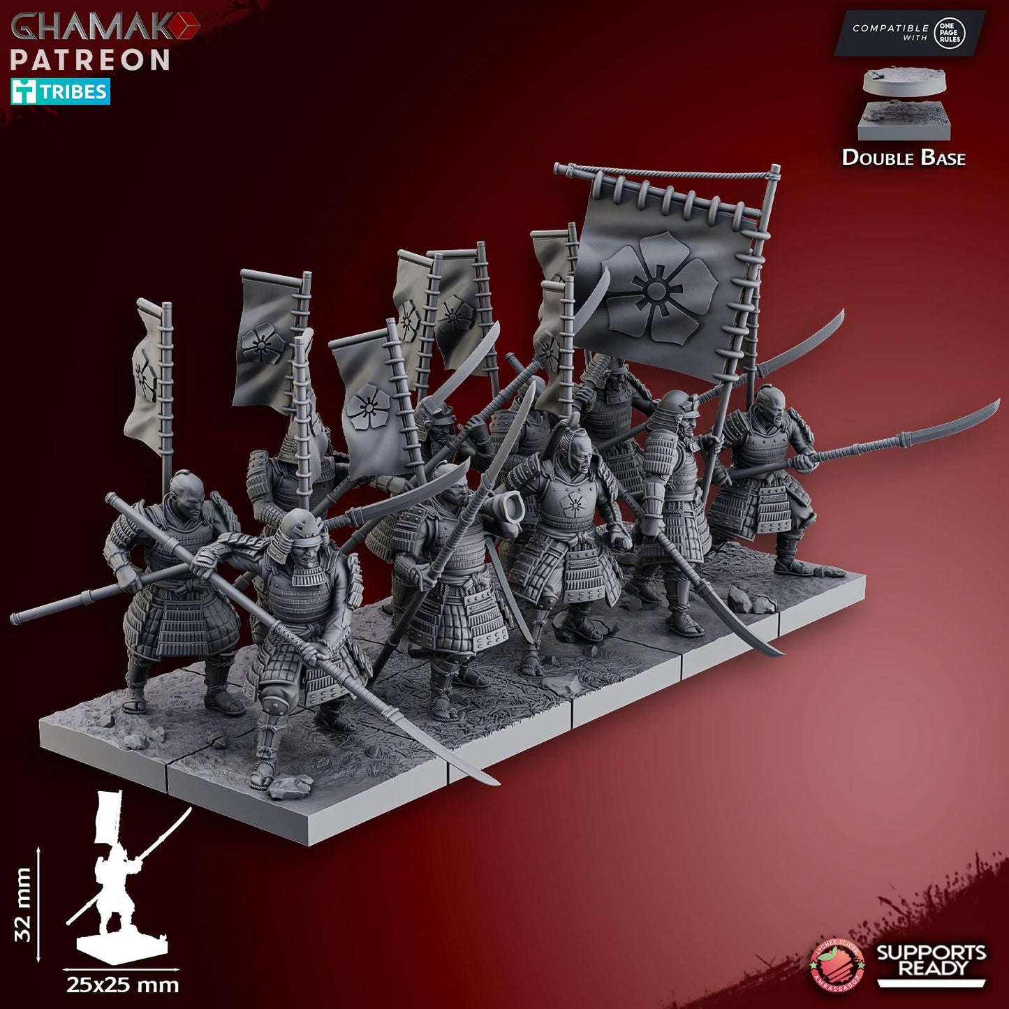 Ashigaru (Yari & Naginata) by Ghamak Miniatures