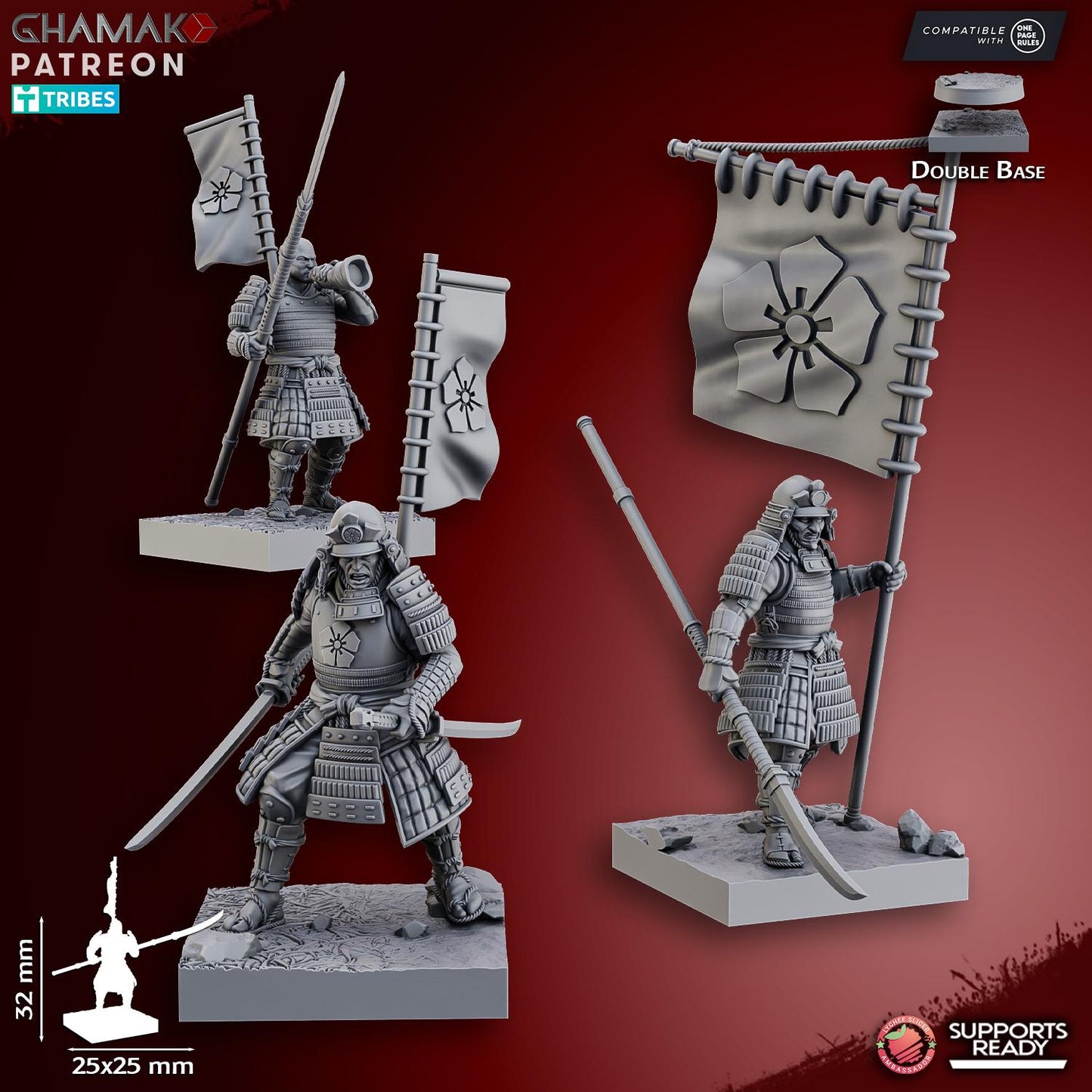 Ashigaru (Yari & Naginata) by Ghamak Miniatures