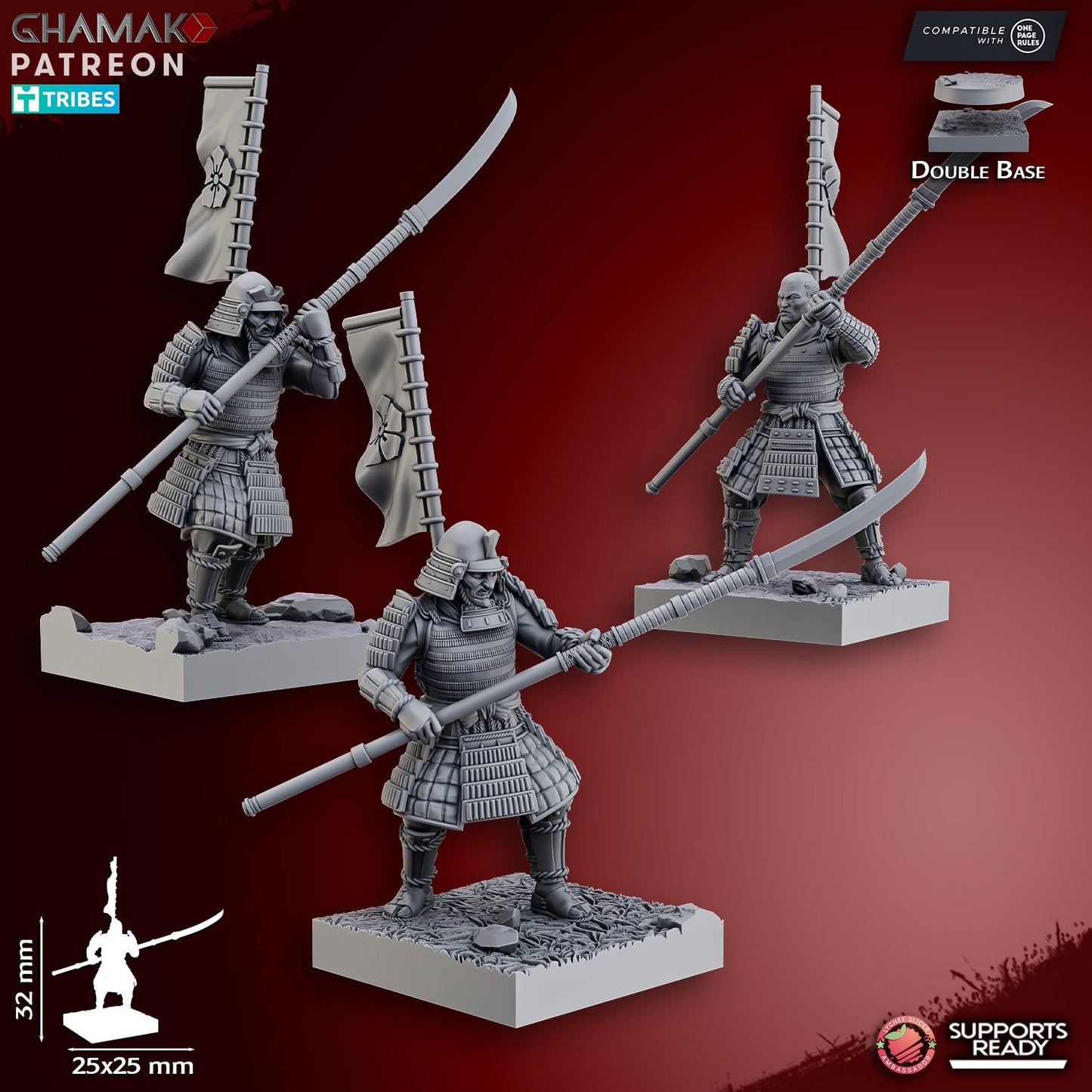 Ashigaru (Yari & Naginata) by Ghamak Miniatures