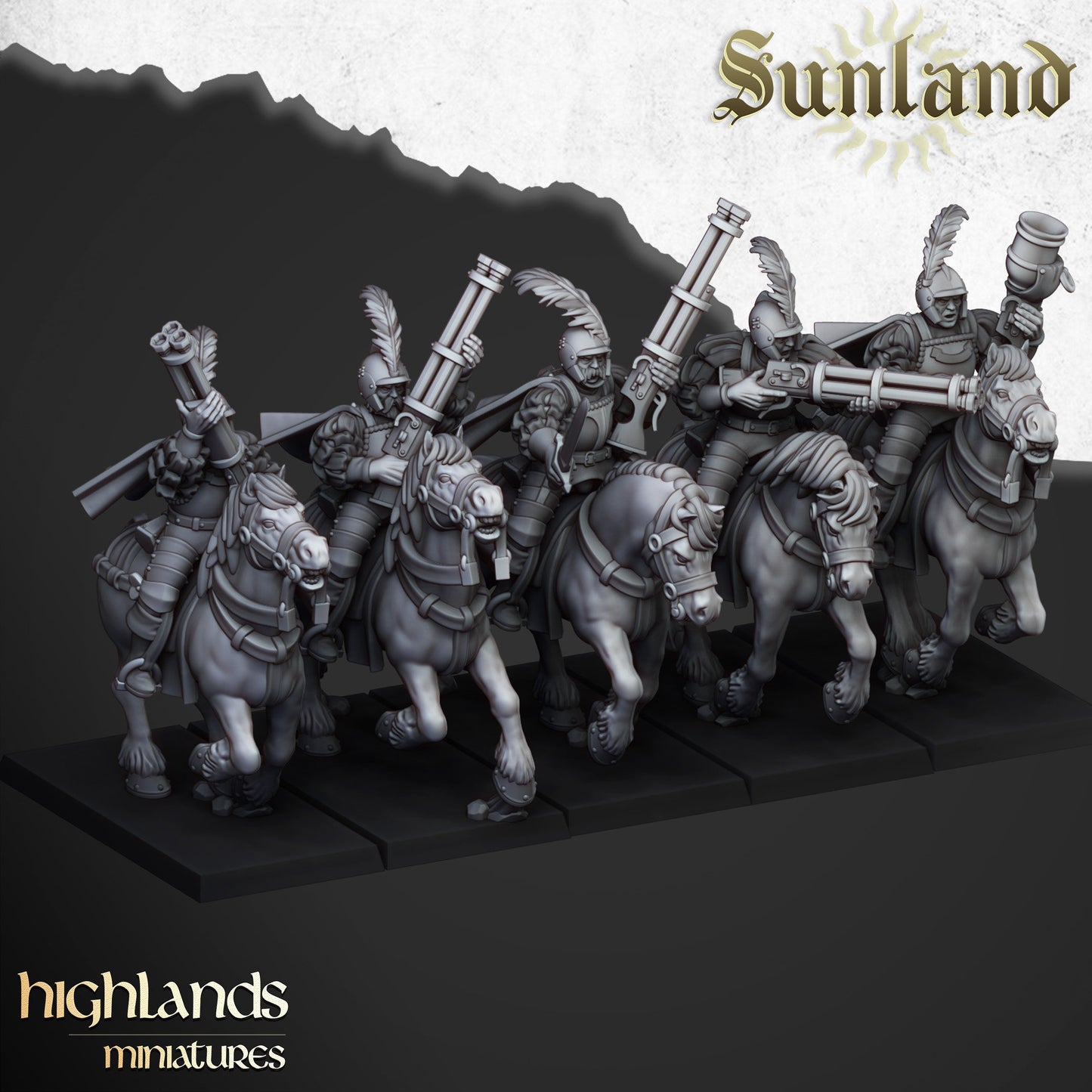 Pistoleers / Outriders Unit of Sunland by Highland Miniatures