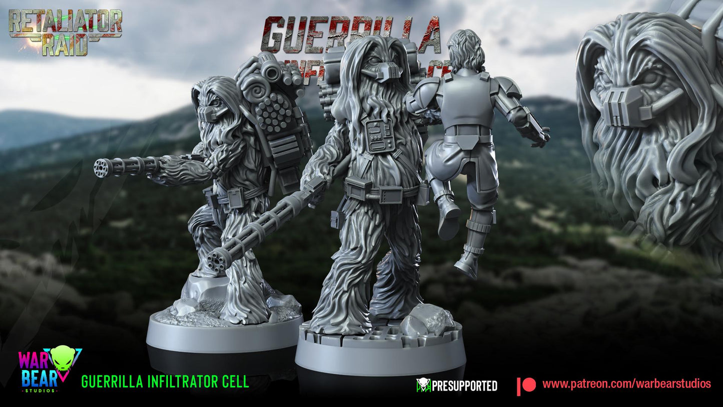 Guerrilla Infiltrator Cell Squad by War Bear Studios Miniatures