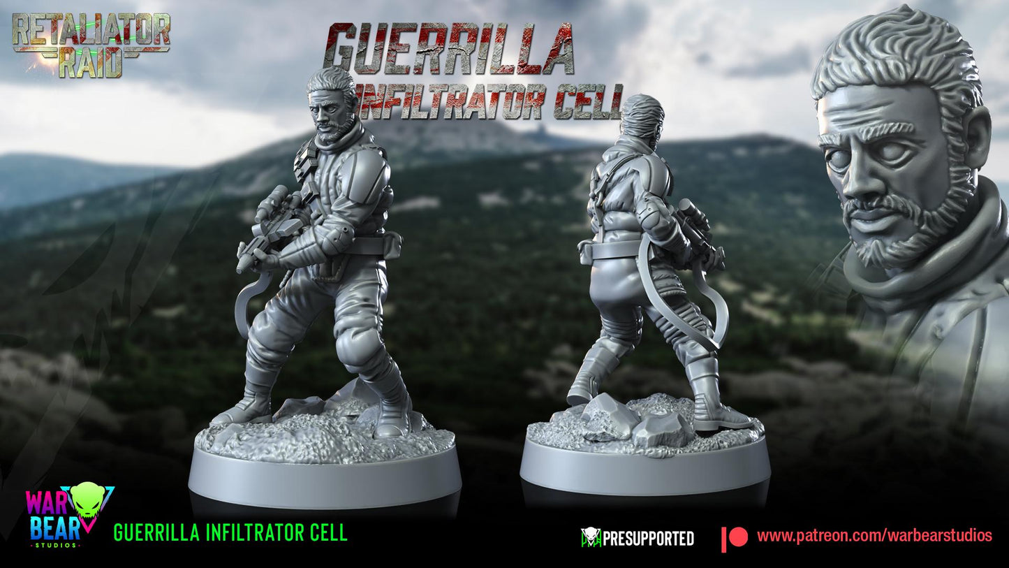 Guerrilla Infiltrator Cell Squad by War Bear Studios Miniatures