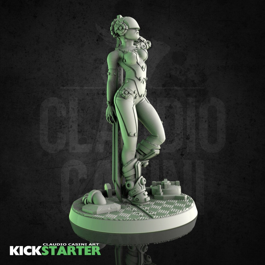 Lost Future Statue Model kit by Claudio Casini Art Miniatures