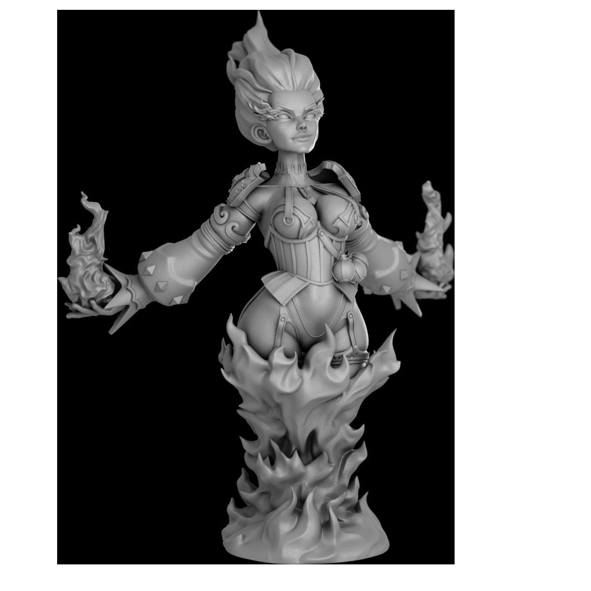 Fiery Soul Sorceress by Secret Forge Miniatures