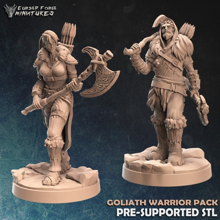 Goliath Warrior by Cursed Forge Miniatures