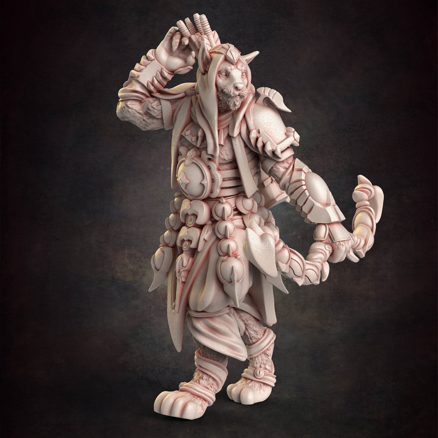 Tabaxi & Tiefling Bandits by Red Clay Collectibles Miniatures