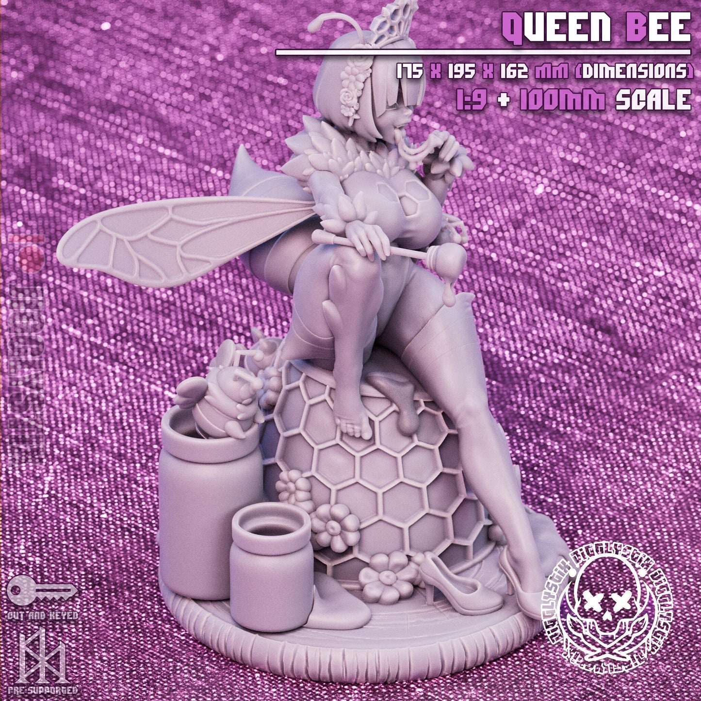 Queen Bee by Jigglystix Pin Up Factory Miniatures