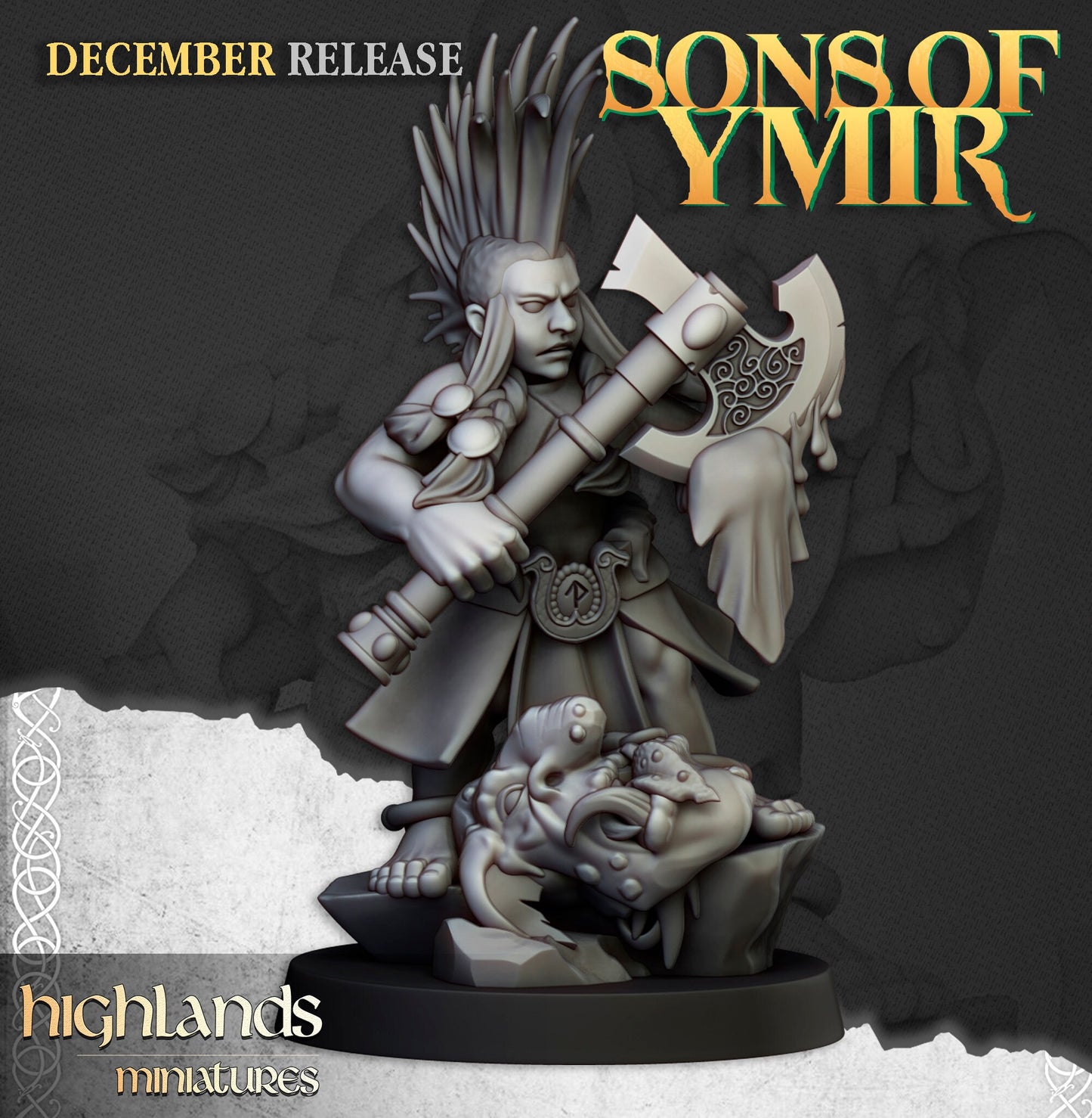 Dwarf Trollseeker by Highland Miniatures