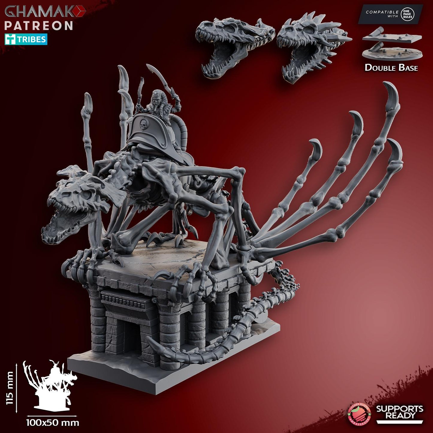 God-king on Dragon by Ghamak Miniatures