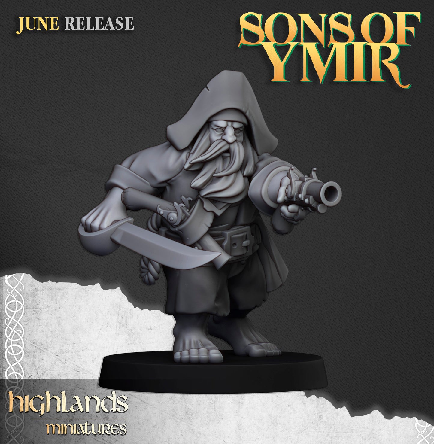 Dwarf Pirates Unit by Highland Miniatures