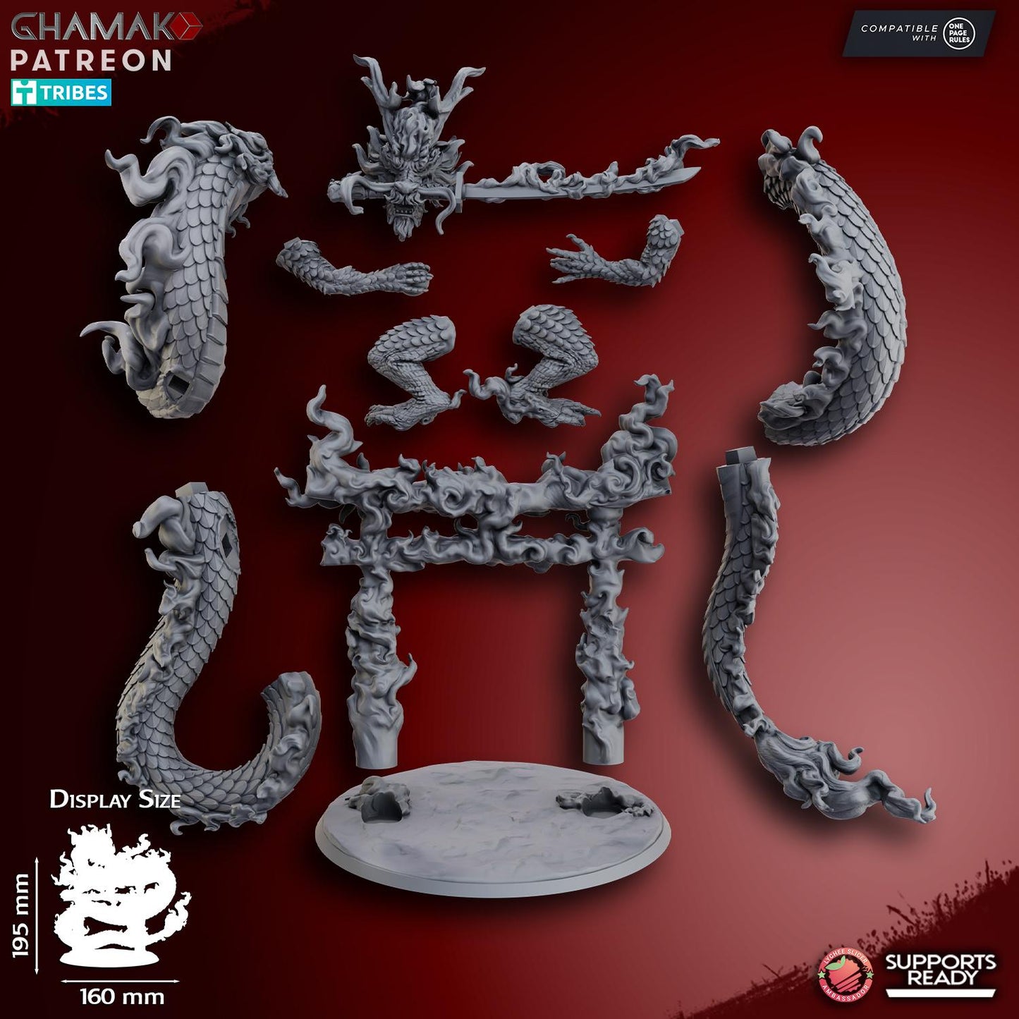 Fire Dragon by Ghamak Miniatures