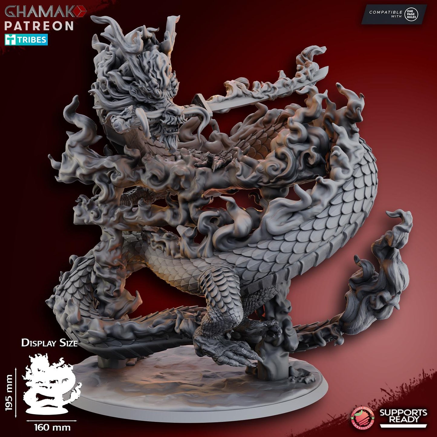 Fire Dragon by Ghamak Miniatures