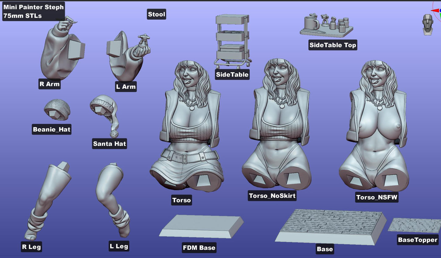 Stephanie - Mini Painter by Gaz Minis