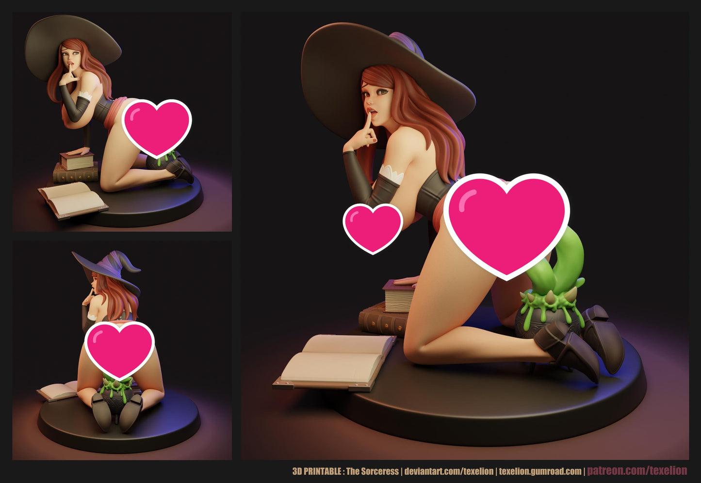 Sorceress by Texelion Pin Up Miniatures