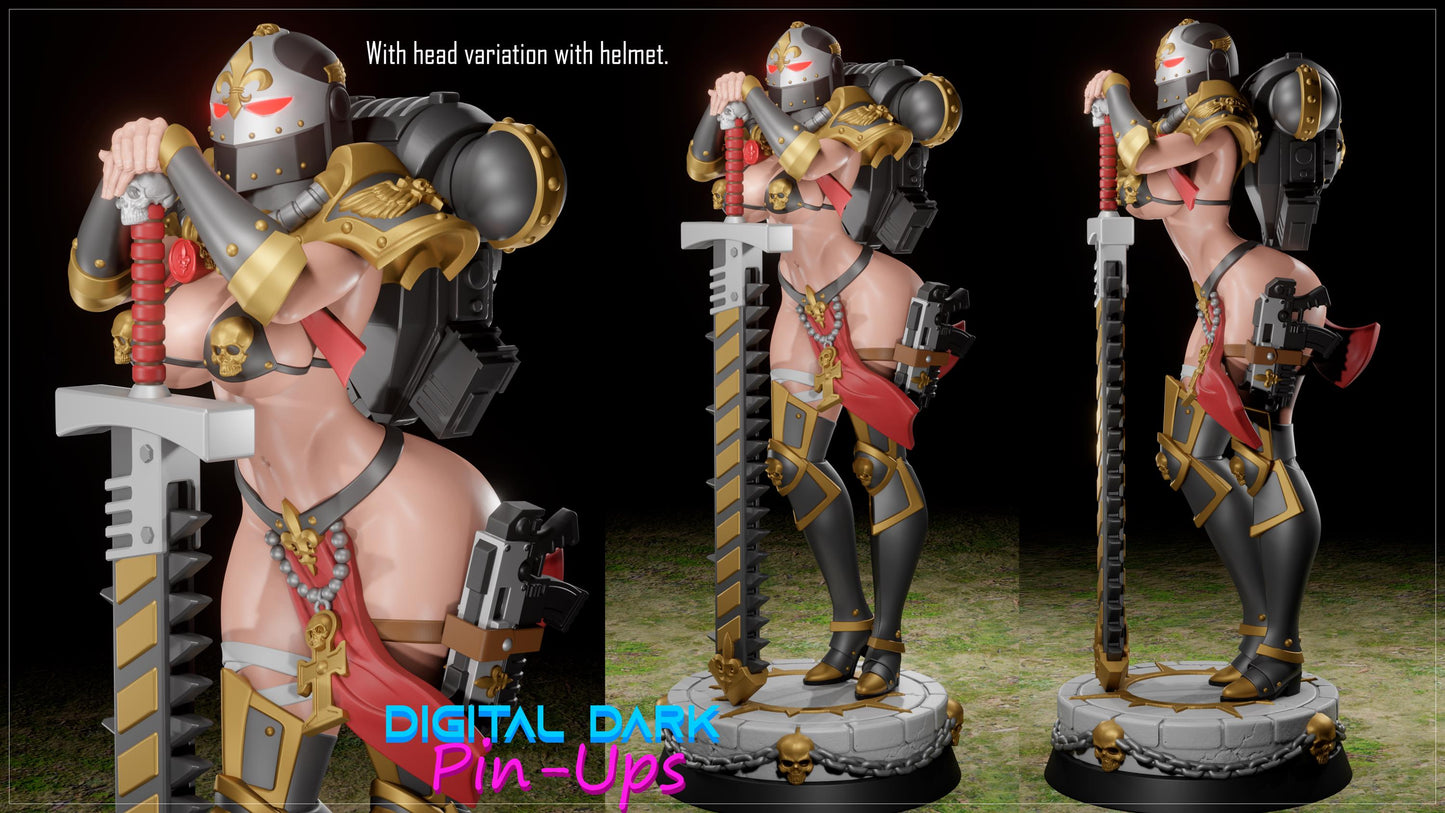 Battle Thick Pin Up Miniature Statue Kit