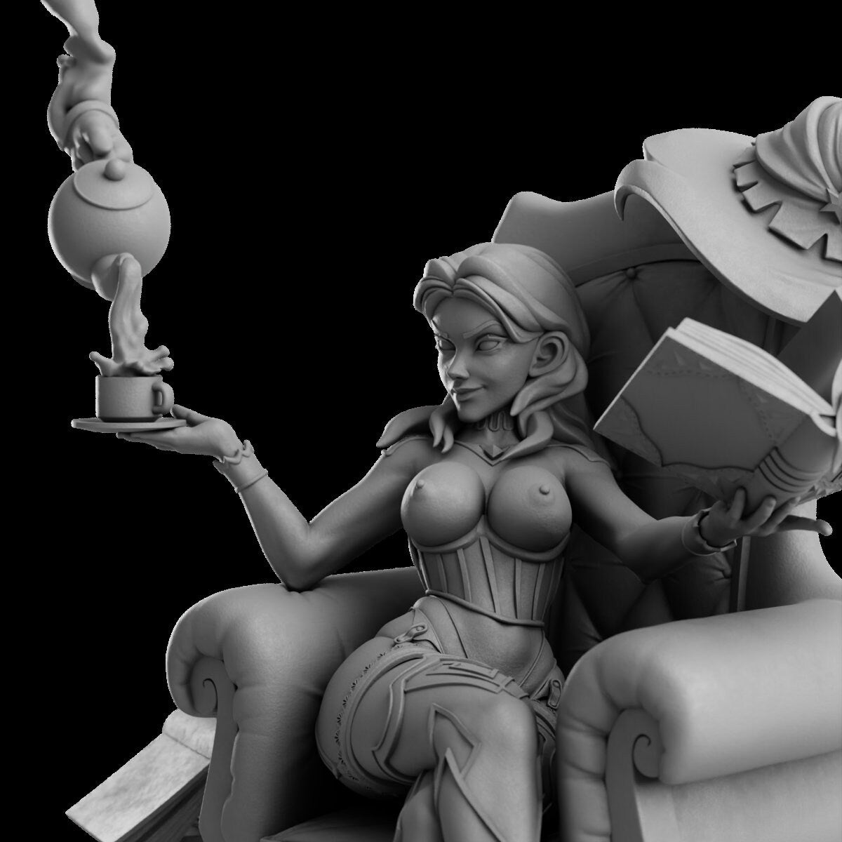 Mage Hand Pin Up Sorceress by Secret Forge Miniatures