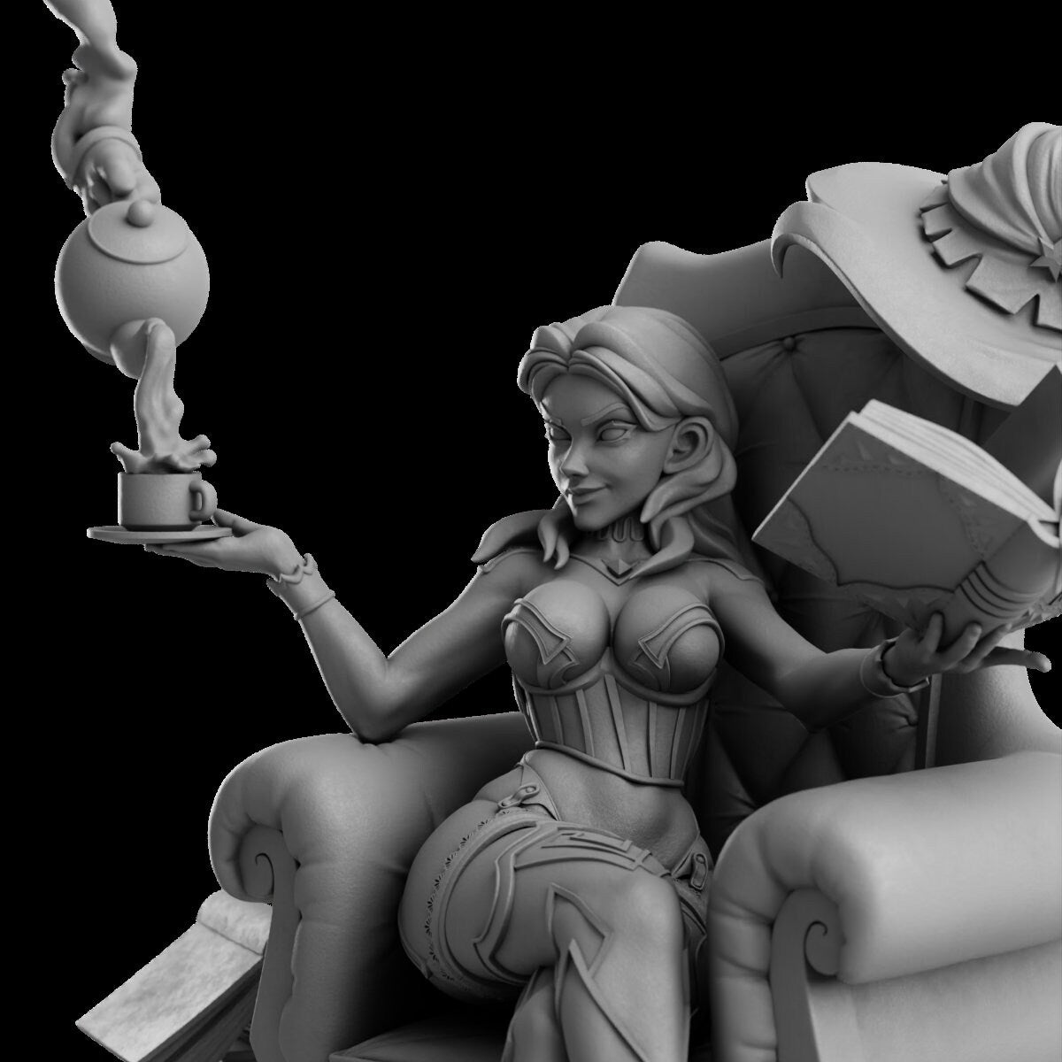 Mage Hand Pin Up Sorceress by Secret Forge Miniatures