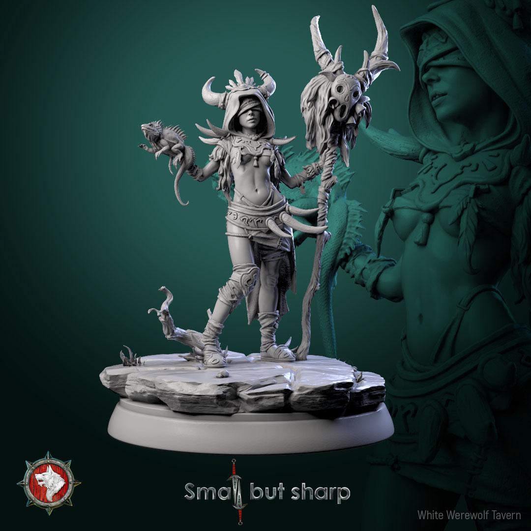 Halfling Sorcerer from "Small but sharp" by White Werewolf Tavern Miniatures