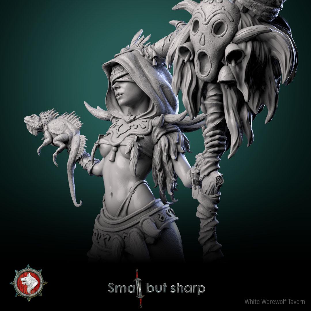 Halfling Sorcerer from "Small but sharp" by White Werewolf Tavern Miniatures