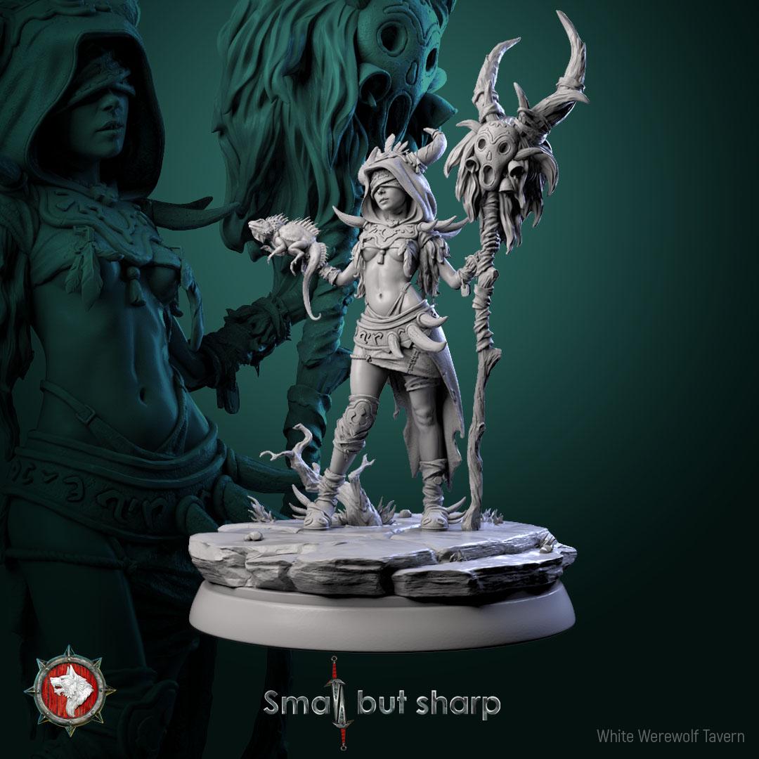 Halfling Sorcerer from "Small but sharp" by White Werewolf Tavern Miniatures