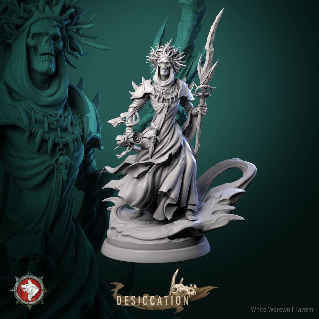 Dry Lich from "Desiccation" by White Werewolf Tavern Miniatures
