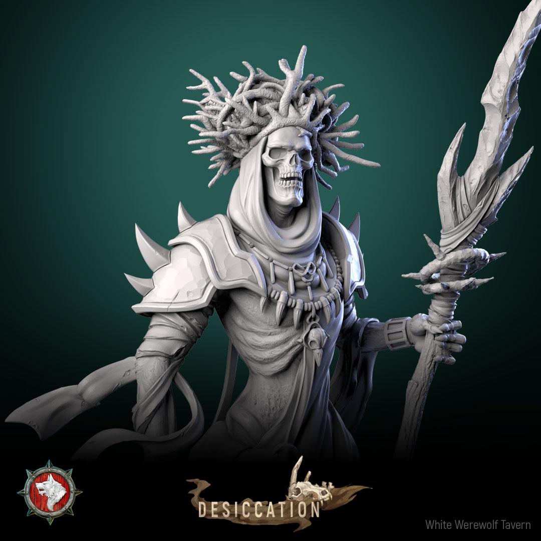 Dry Lich from "Desiccation" by White Werewolf Tavern Miniatures