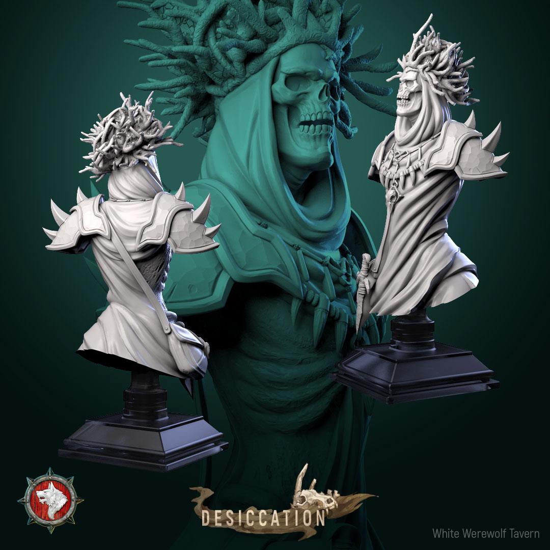 Dry Lich from "Desiccation" by White Werewolf Tavern Miniatures