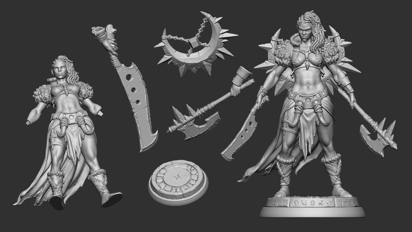 Gashnakh The Freocious from "Furious Dead Clan" by White Werewolf Tavern Miniatures