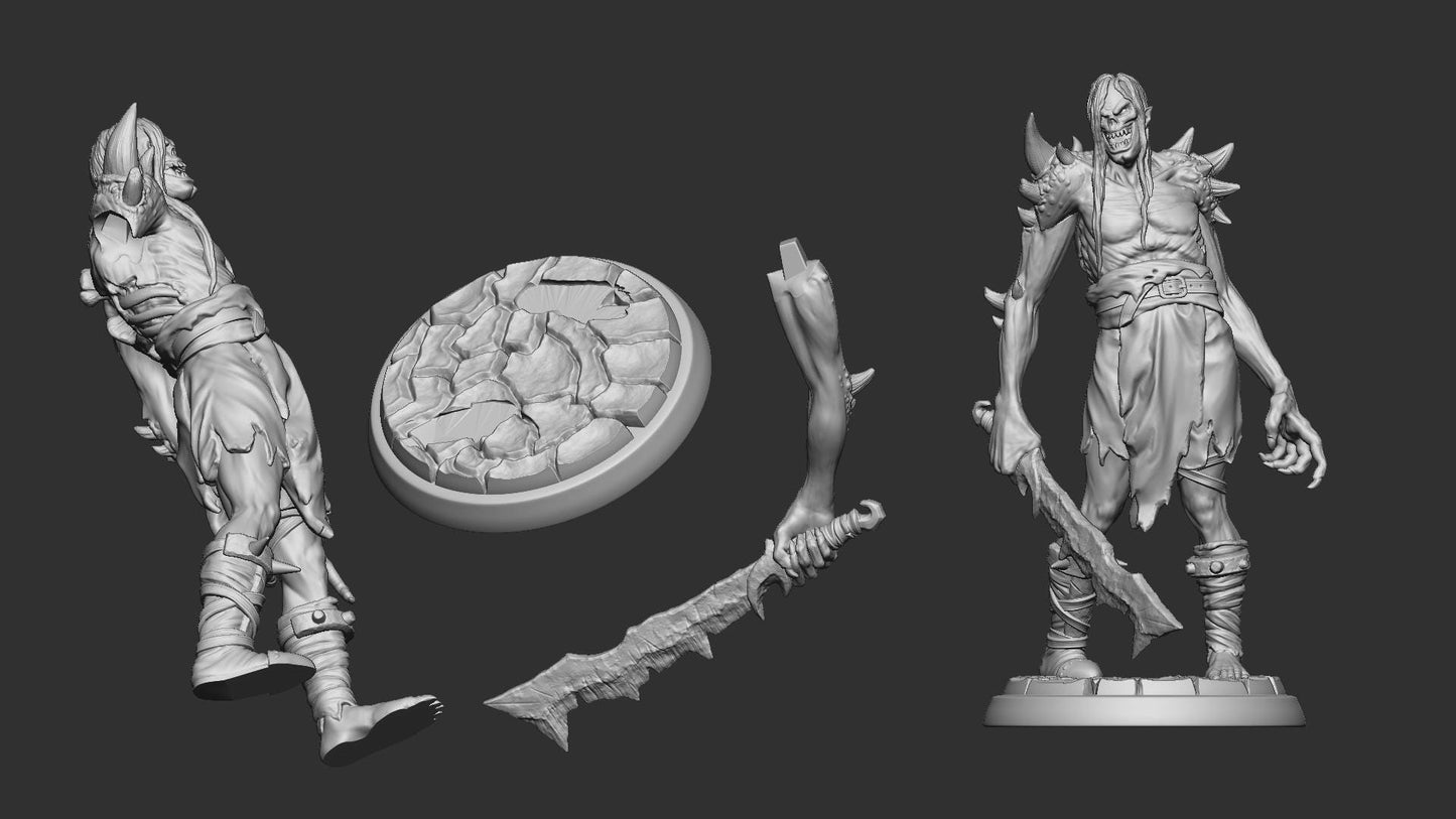 Urgaz the Intimidator from "Furious Dead Clan" by White Werewolf Tavern Miniatures