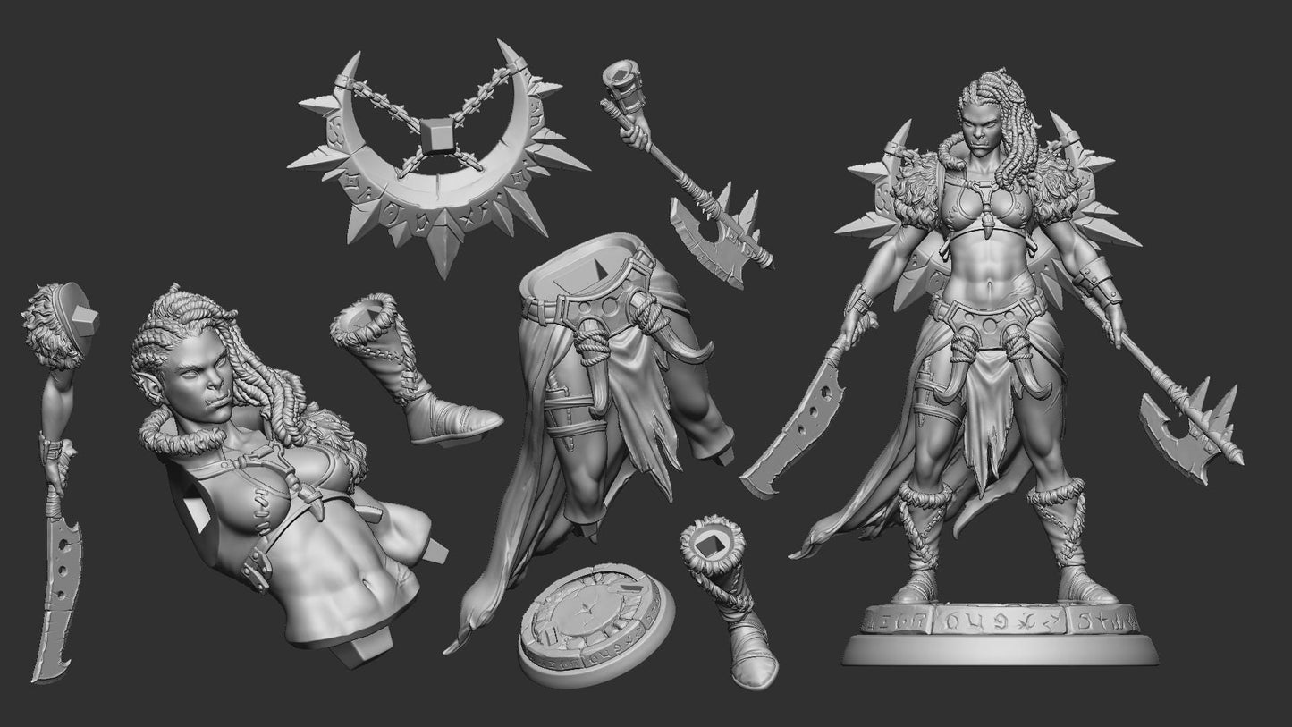 Gashnakh The Freocious from "Furious Dead Clan" by White Werewolf Tavern Miniatures