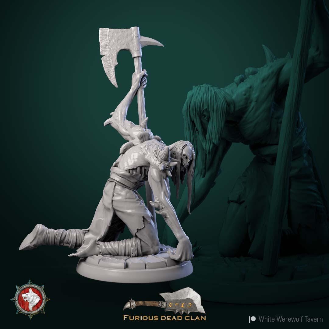 Urgaz the Intimidator from "Furious Dead Clan" by White Werewolf Tavern Miniatures