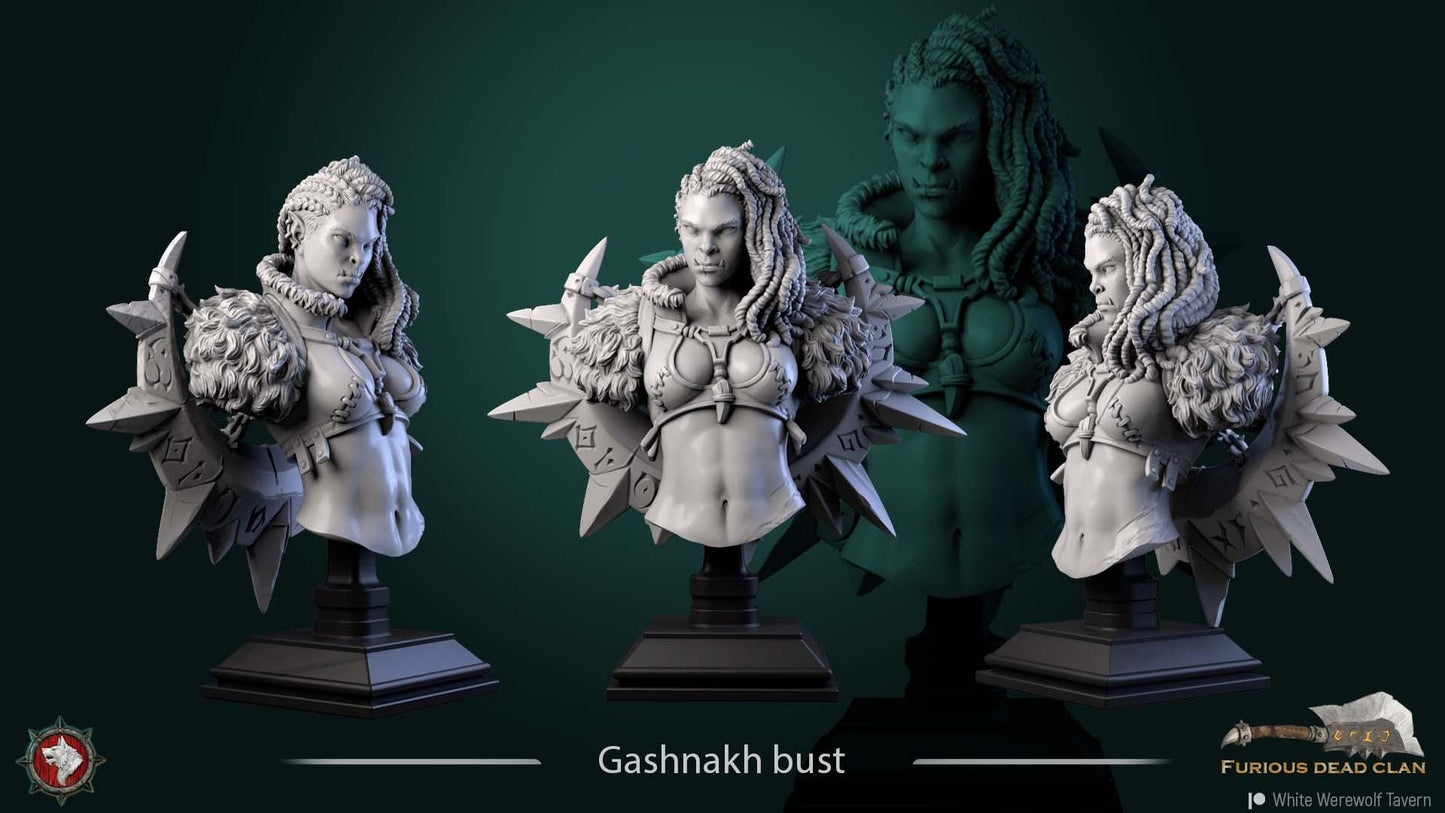 Gashnakh The Freocious from "Furious Dead Clan" by White Werewolf Tavern Miniatures