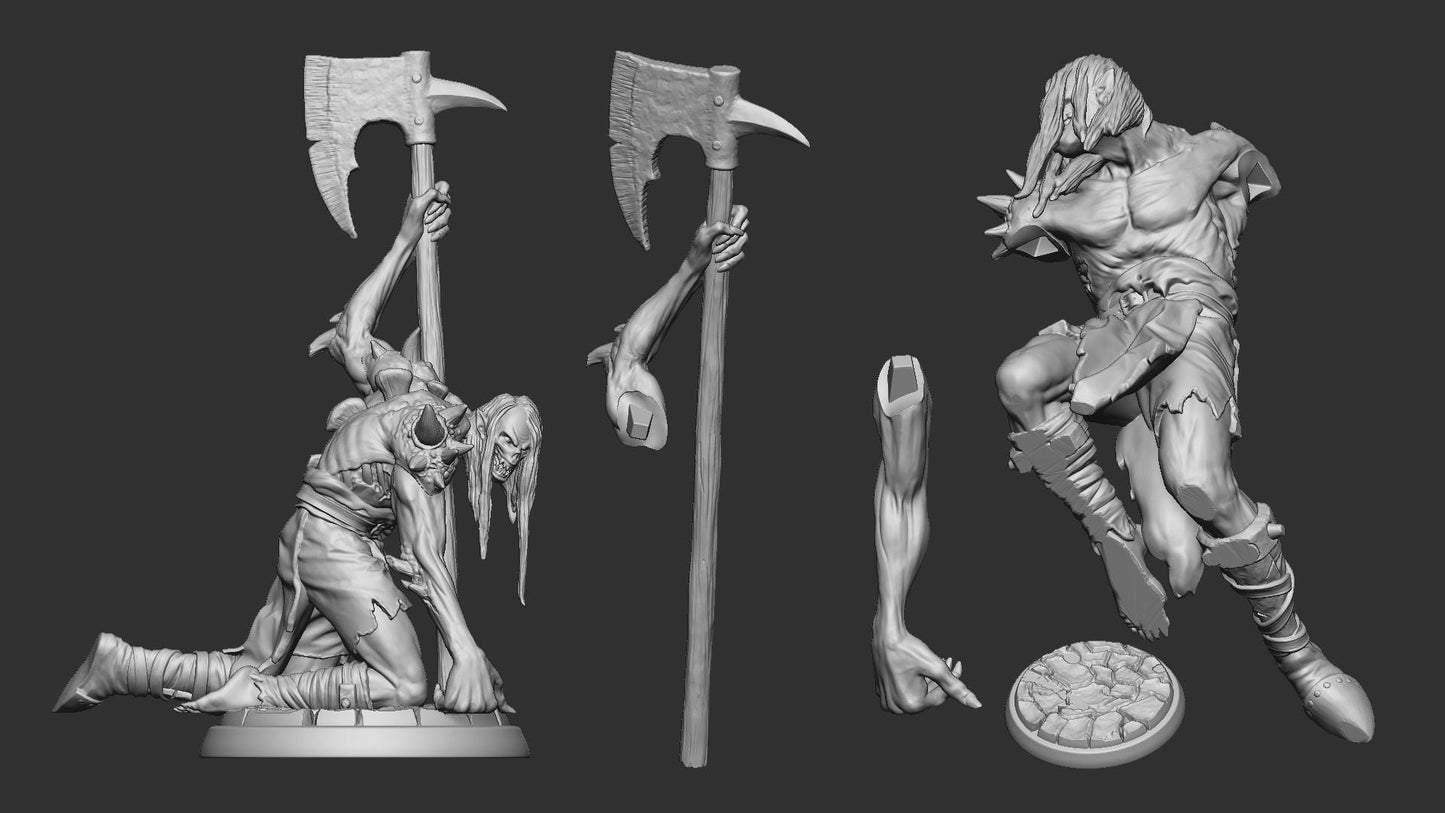 Urgaz the Intimidator from "Furious Dead Clan" by White Werewolf Tavern Miniatures