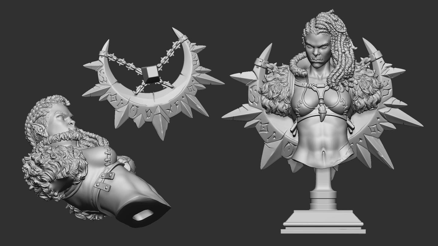 Gashnakh The Freocious from "Furious Dead Clan" by White Werewolf Tavern Miniatures