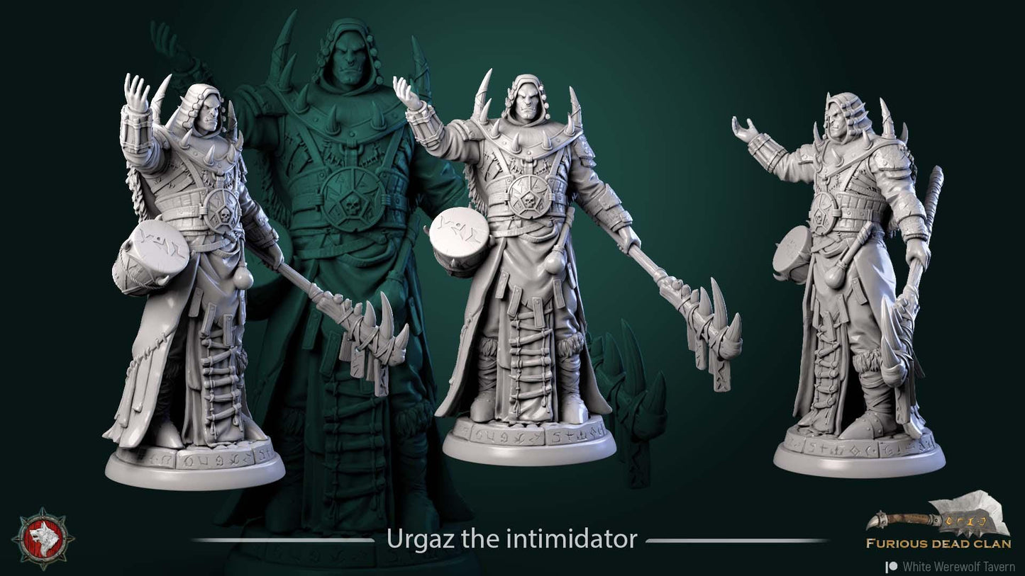 Urgaz the Intimidator from "Furious Dead Clan" by White Werewolf Tavern Miniatures