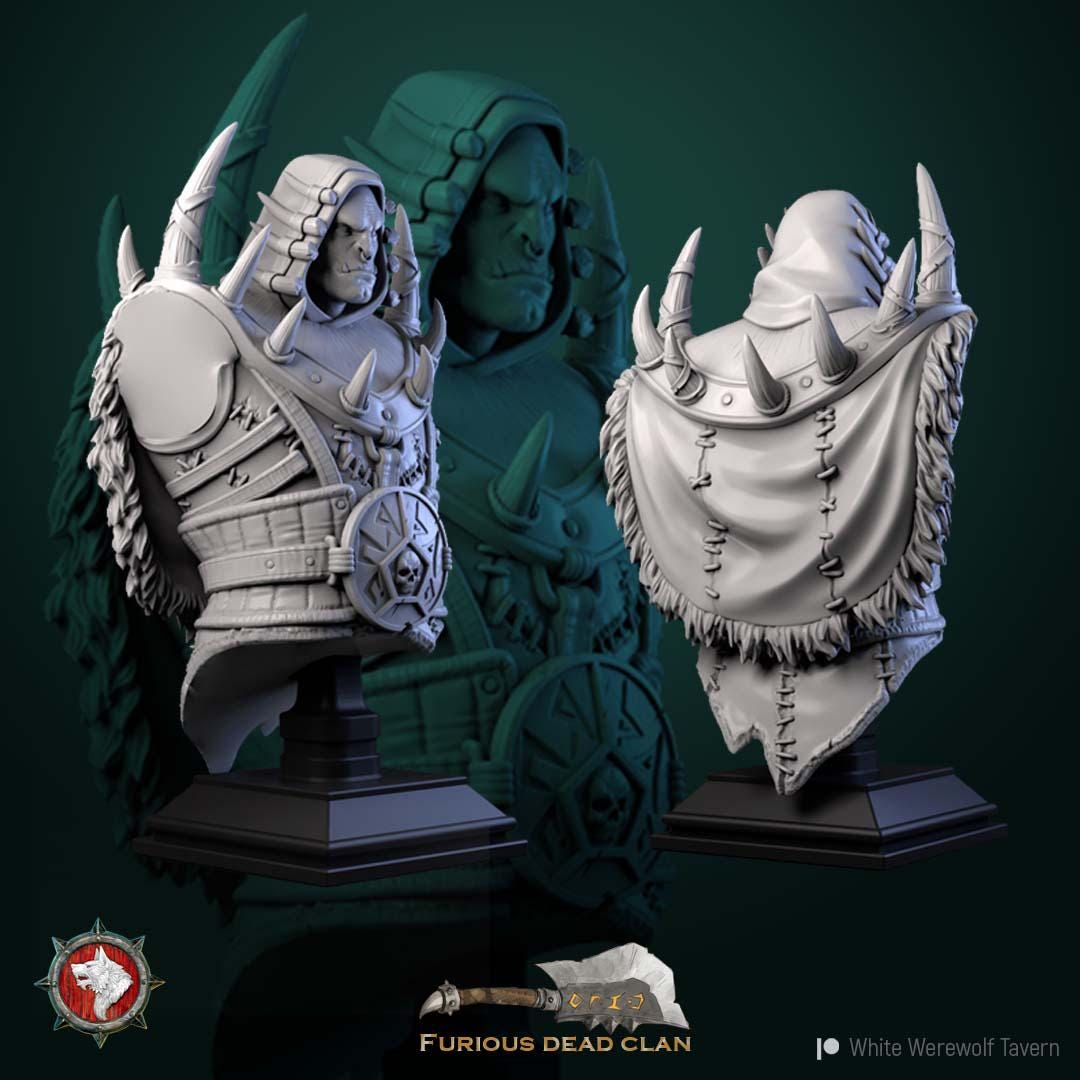 Urgaz the Intimidator from "Furious Dead Clan" by White Werewolf Tavern Miniatures