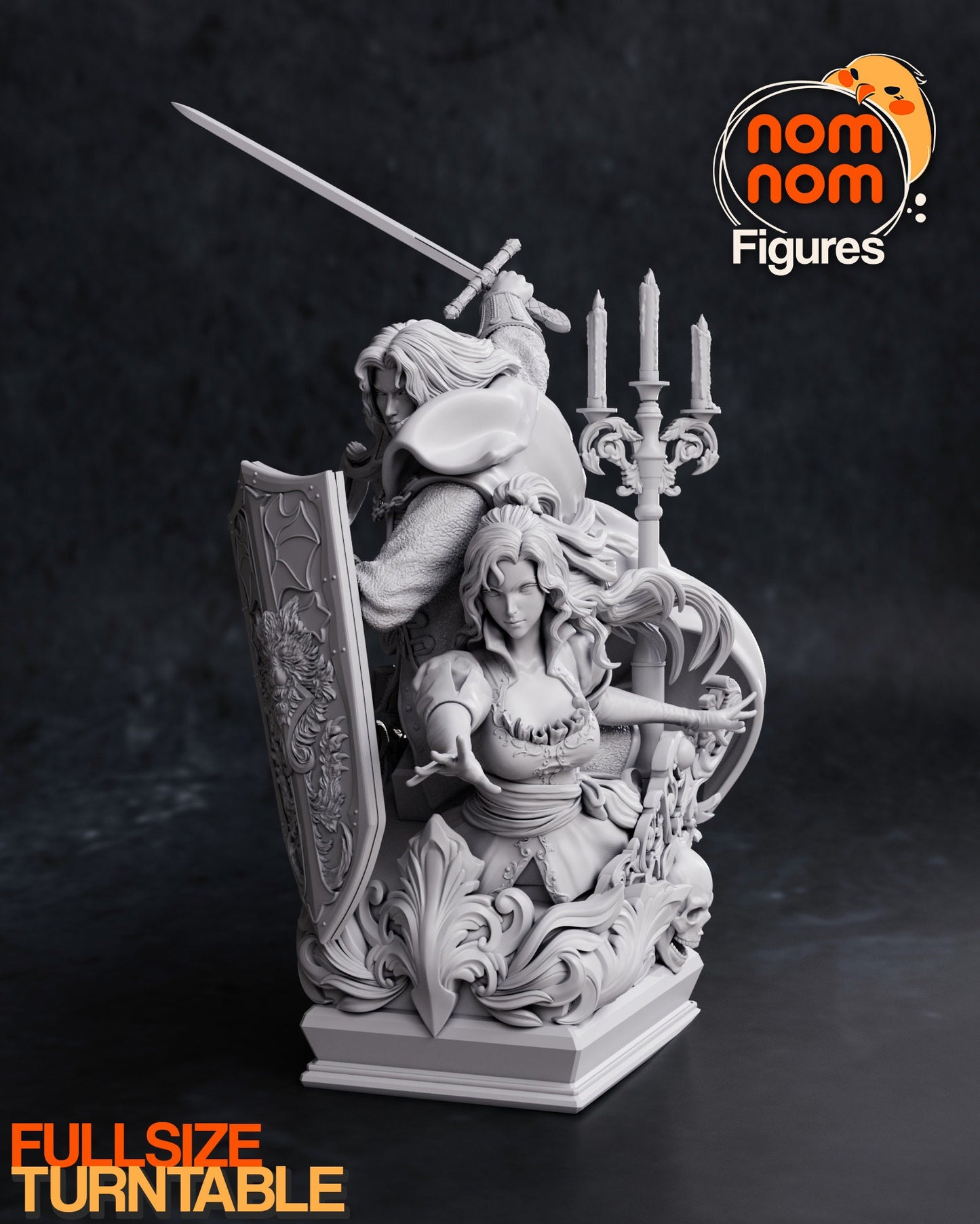 Alucard & Maria Statue Bust by Nomnom Figures