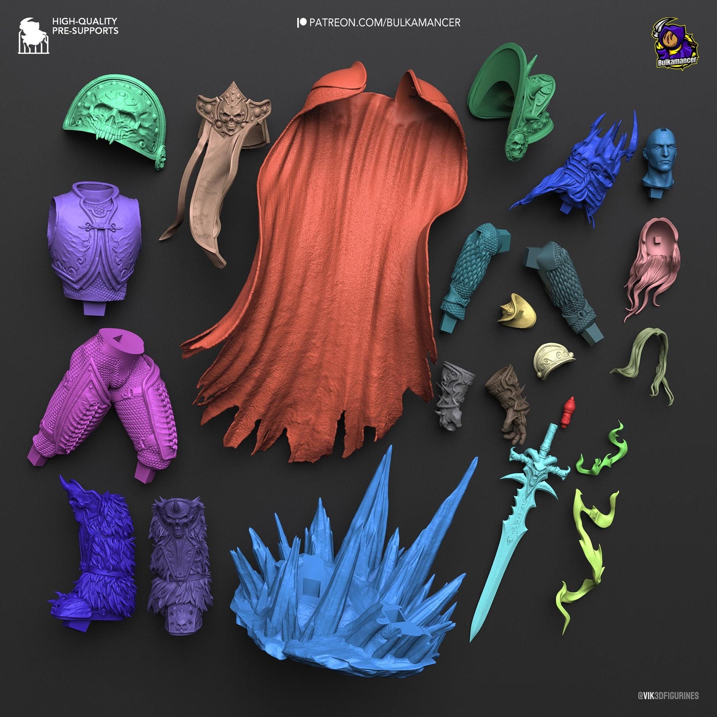 Fallen Prince Statue Model Kit by Bulkamancer Sculpts