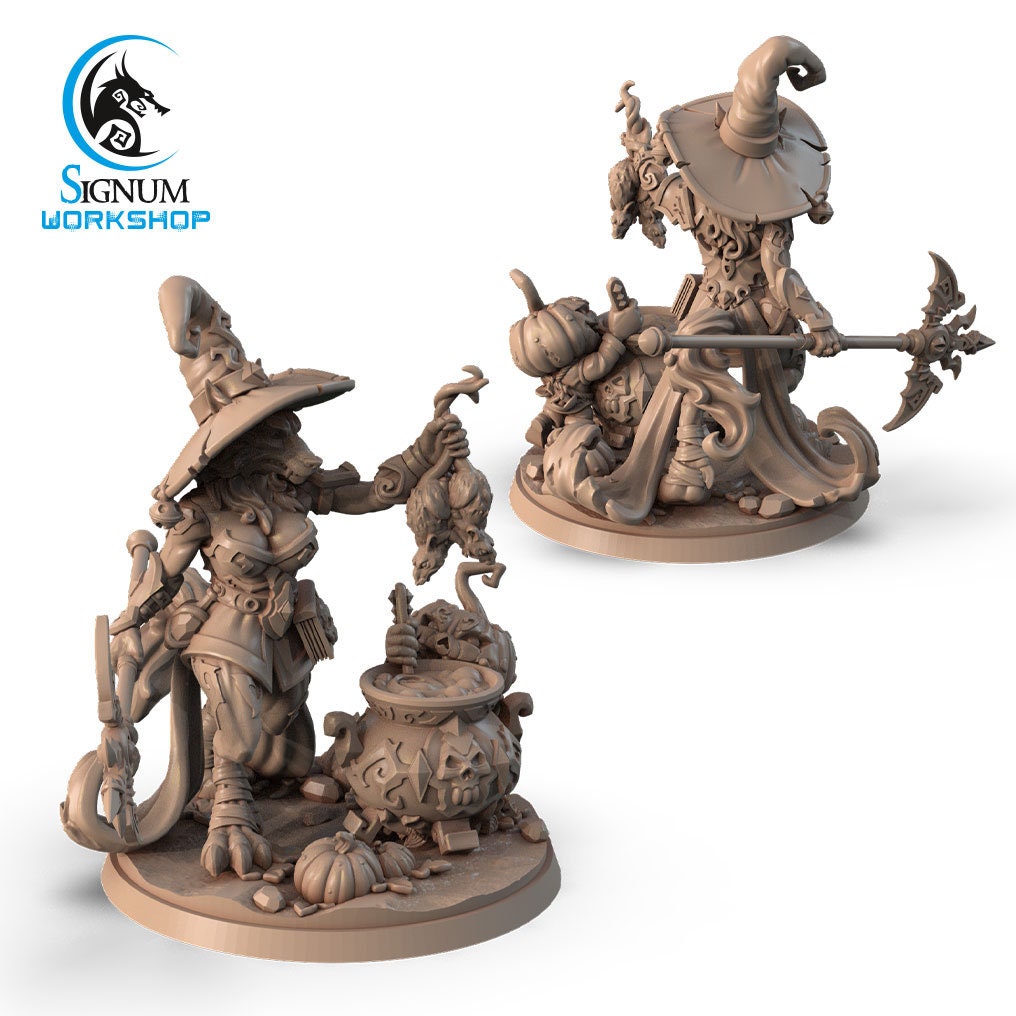 Werewolf Witch from "Pumpkin Madness" by Signum Workshop Miniatures