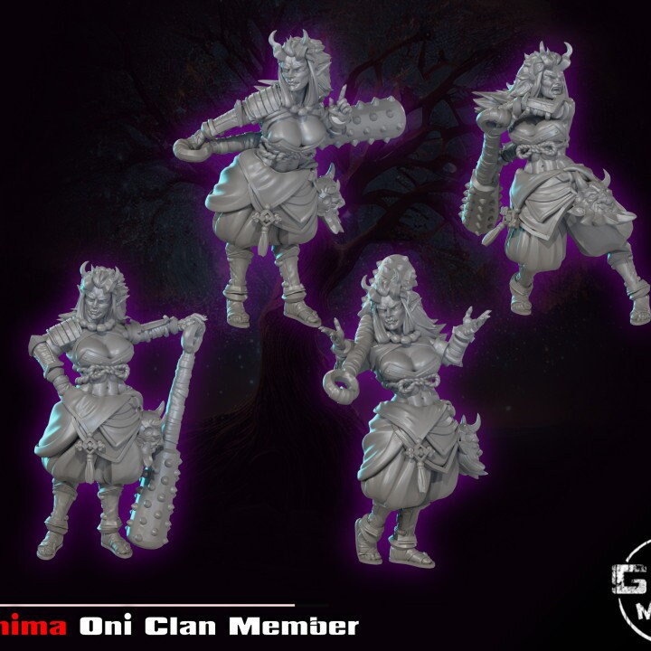 Kishima Oni Clan Member by Gaz Minis