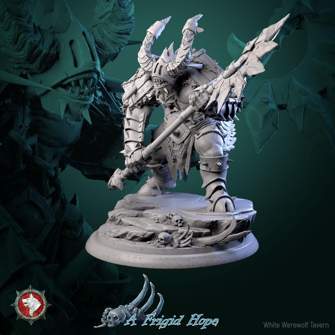 Azrimor, The Frostreaver from "A Frigid Hope" by White Werewolf Tavern Miniatures