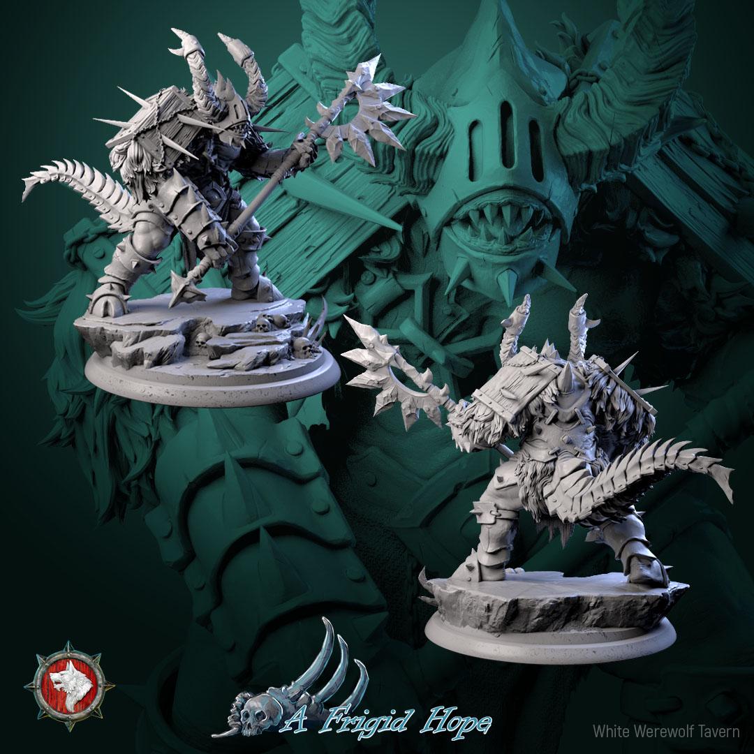 Azrimor, The Frostreaver from "A Frigid Hope" by White Werewolf Tavern Miniatures