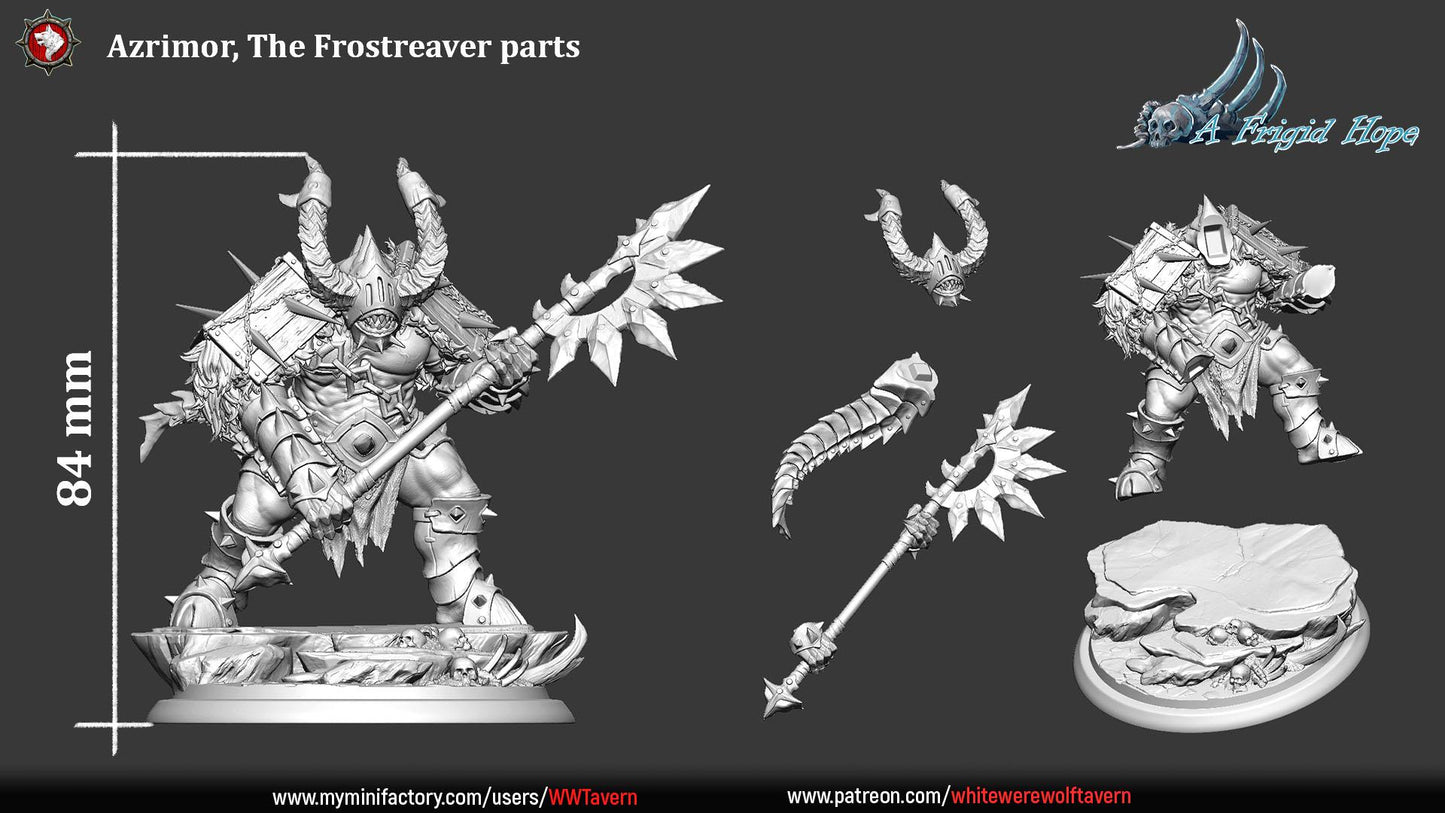 Azrimor, The Frostreaver from "A Frigid Hope" by White Werewolf Tavern Miniatures