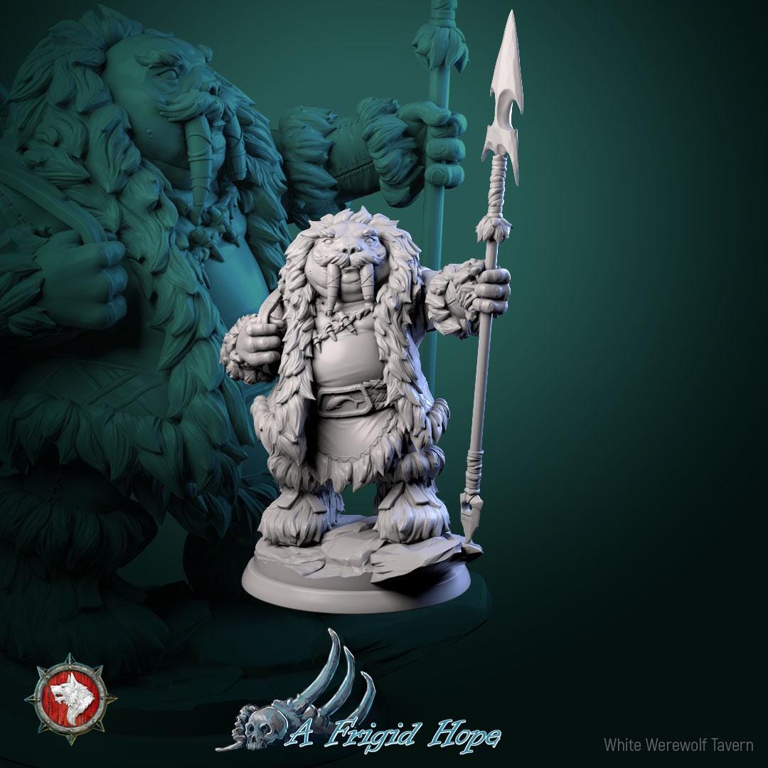 Tuskclaw Hunters from "A Frigid Hope" by White Werewolf Tavern Miniatures