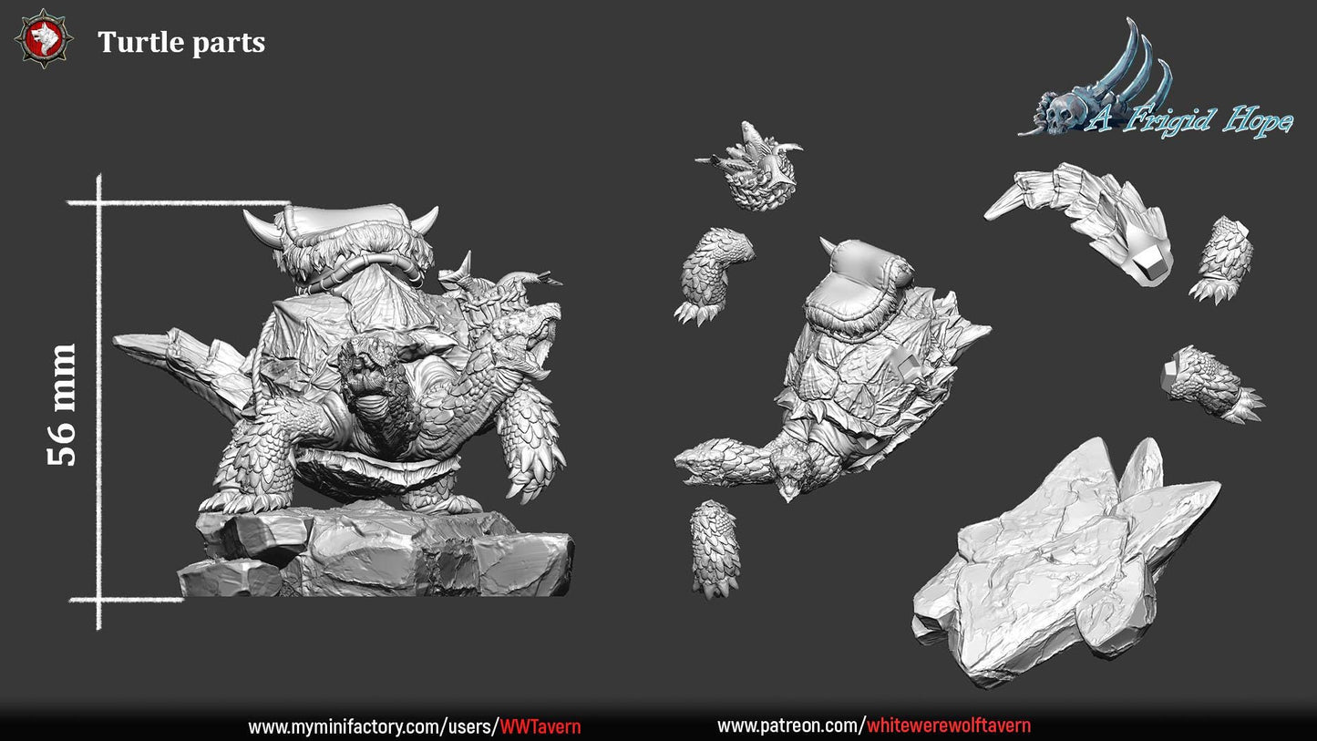 Turtle from "A Frigid Hope" by White Werewolf Tavern Miniatures