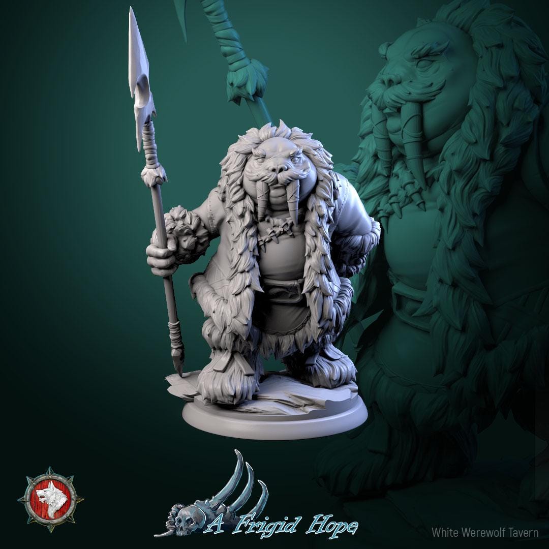 Tuskclaw Hunters from "A Frigid Hope" by White Werewolf Tavern Miniatures
