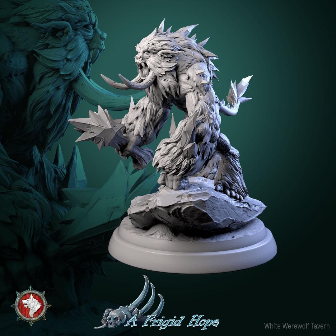 Winterbeasts from "A Frigid Hope" by White Werewolf Tavern Miniatures